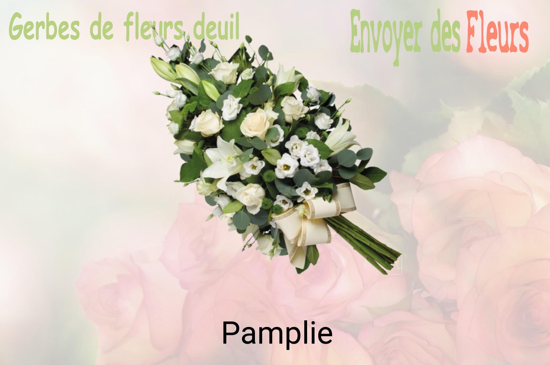 Gerbe de fleurs de deuil livrée à Pamplie